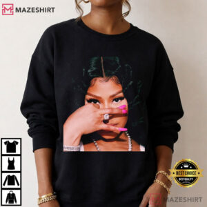 Nicki Minaj Face Vintage Rap Music Graphic T Shirt (1)