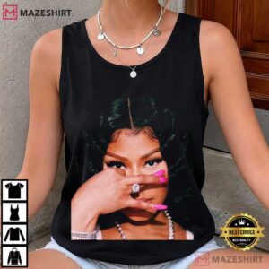 Nicki Minaj Face Vintage Rap Music Graphic T Shirt (2)
