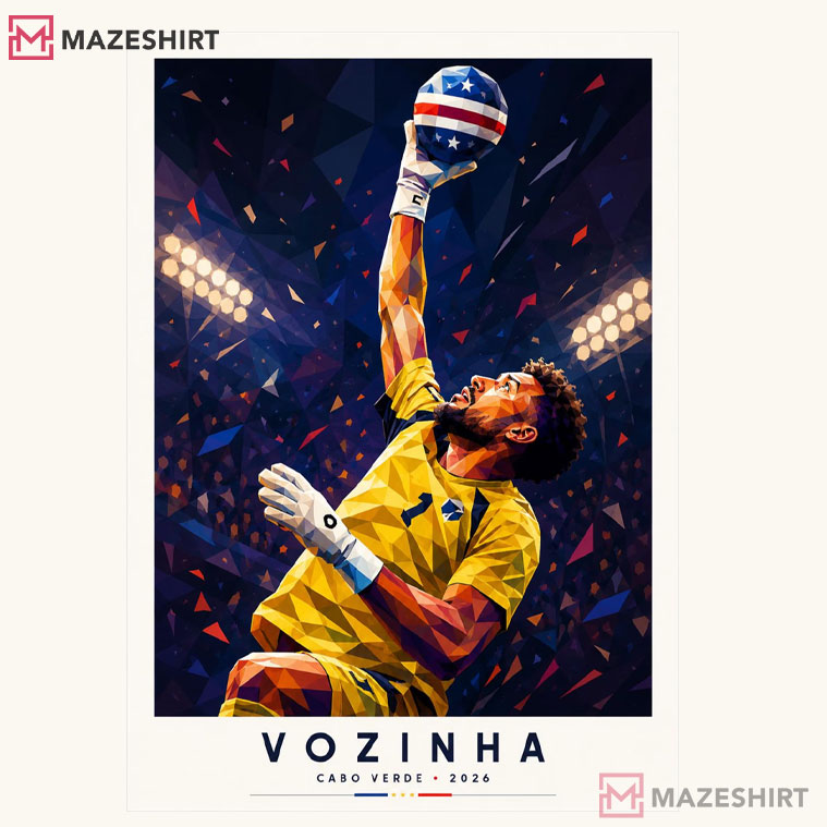 Vozinha Cabo Verde 2026 WPAP Football Goalkeeper Poster Vozinha Cabo Verde 2026 WPAP Football Goalkeeper Poster