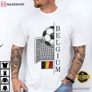 Belgium Flag Soccer Sports Fan T Shirt (1)