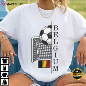 Belgium Flag Soccer Sports Fan T Shirt (2)