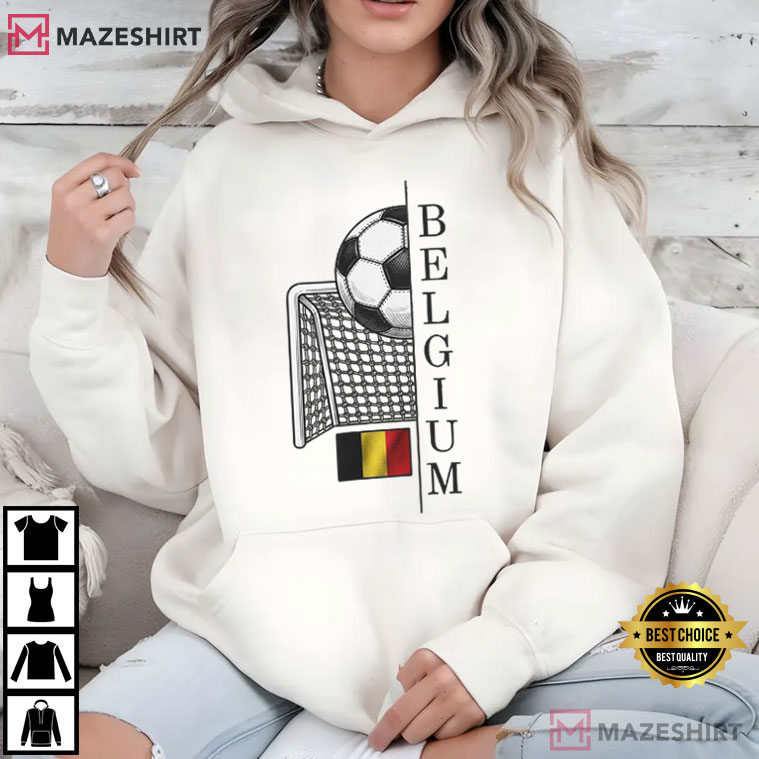 Belgium Flag Soccer Sports Fan T-Shirt Belgium Flag Soccer Sports Fan T-Shirt