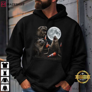 Neil The Sea Funny Elephant Seal Howling To The Moon T Shirt (4)