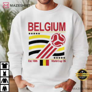 Belgium Soccer World Cup 2026 Retro 90s T Shirt (4)