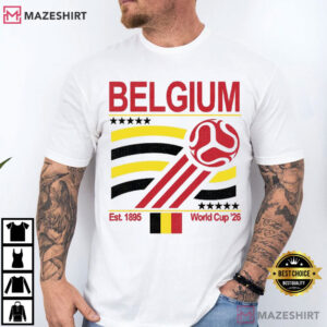 Belgium Soccer World Cup 2026 Retro 90s T Shirt (1)