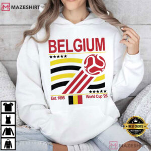 Belgium Soccer World Cup 2026 Retro 90s T Shirt (3)