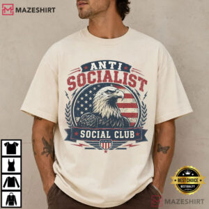Anti Socialist Social Club Patriotic Eagle USA Flag T Shirt (4)