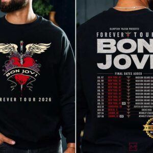 Bon Jovi 2026 Forever Tour Concert Classic Rock Band T Shirt (4)