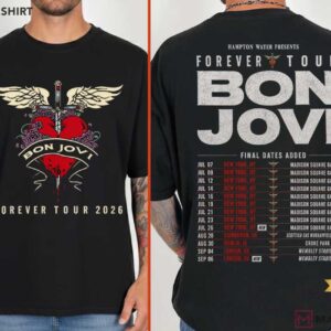Bon Jovi 2026 Forever Tour Concert Classic Rock Band T Shirt (1)
