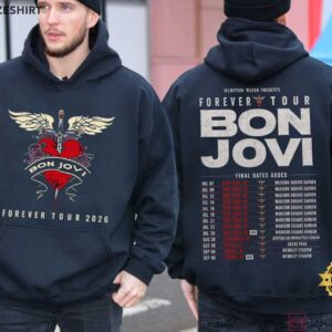 Bon Jovi 2026 Forever Tour Concert Classic Rock Band T Shirt (2)