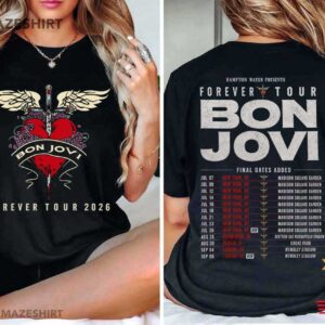 Bon Jovi 2026 Forever Tour Concert Classic Rock Band T Shirt (3)