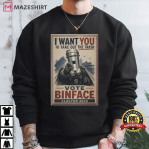 Binface Take Out The Trash Funny Clacton Count T Shirt (4)