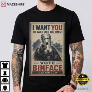 Binface Take Out The Trash Funny Clacton Count T Shirt (1)
