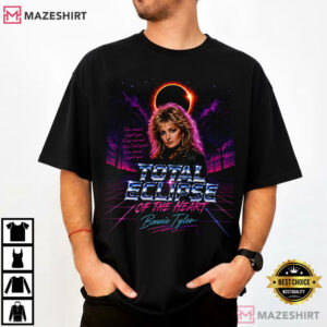 Bonnie Tyler Tribute Total Eclipse Of The Heart Vintage Synthwave T-Shirt