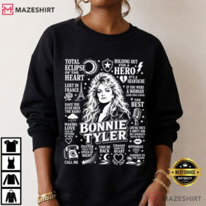 Bonnie Tyler Classic Rock Music Gift Retro 80s T Shirt (1)