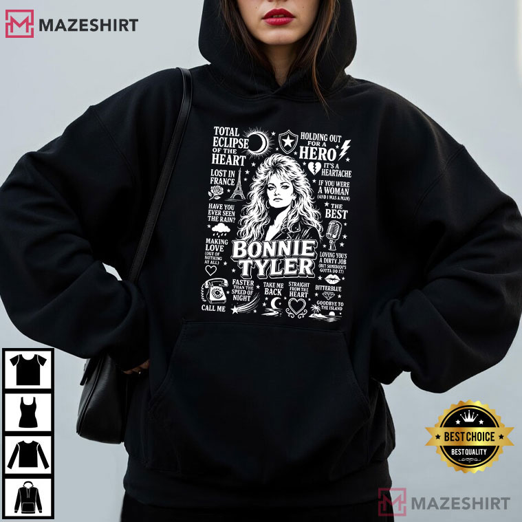 Bonnie Tyler Classic Rock Music Gift Retro 80s T-Shirt Bonnie Tyler Classic Rock Music Gift Retro 80s T-Shirt