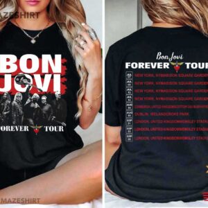 Bon Jovi Tour 2026 Forever Tour Music Fan Merch T Shirt (4)