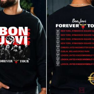 Bon Jovi Tour 2026 Forever Tour Music Fan Merch T Shirt (3)