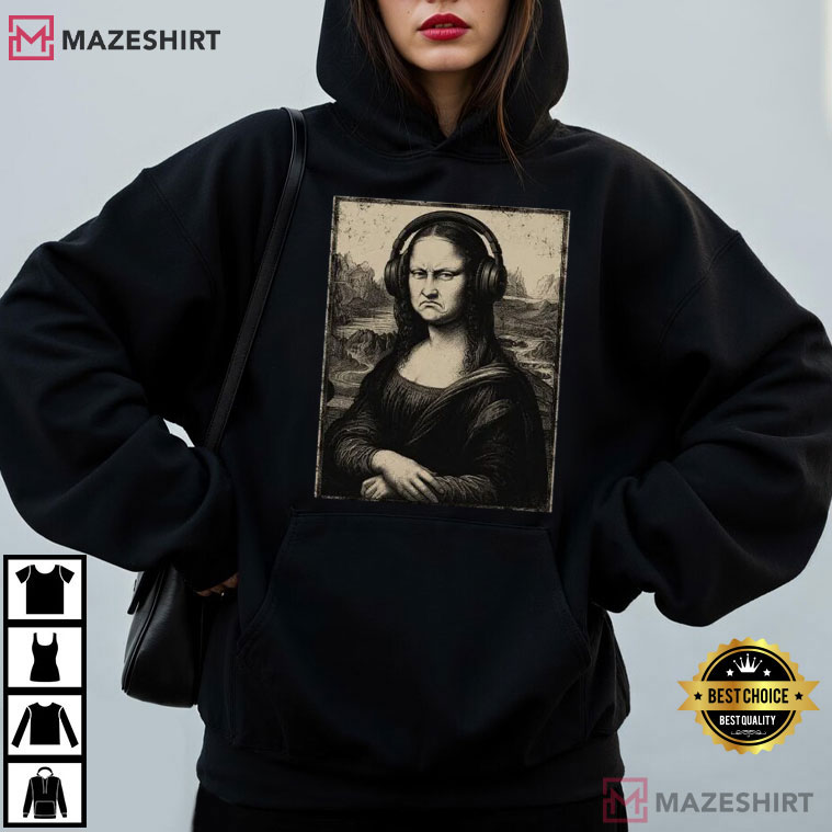Mona Lisa Bass Face Funny Music Lovers DJs Producers T-Shirt Mona Lisa Bass Face Funny Music Lovers DJs Producers T-Shirt
