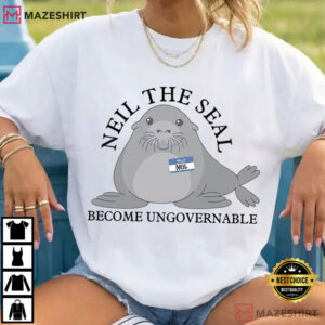 Neil The Seal Become Ungovernable Animal Meme Tasmania Seal T Shirt (2)