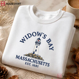 Widow’s Bay Massachusetts Coastal Lighthouse Embroidered Sweatshirt (4)