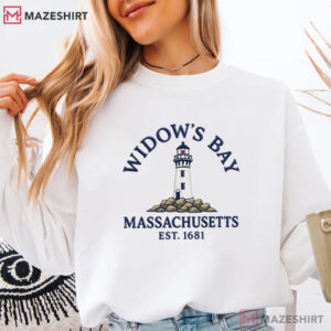 Widow’s Bay Massachusetts Coastal Lighthouse Embroidered Sweatshirt (2)