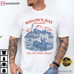 Widow's Bay Travel Funny Retro TV Horror T Shirt (1)