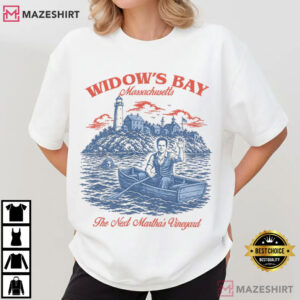Widow's Bay Travel Funny Retro TV Horror T Shirt (2)