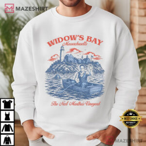 Widow's Bay Travel Funny Retro TV Horror T Shirt (3)