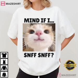 Mind If I Funny Cat Meme Internet Humor T Shirt (1)