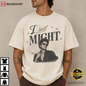 Bruno Mars I Just Might Vintage Concert Music Fan Gift T Shirt (1)