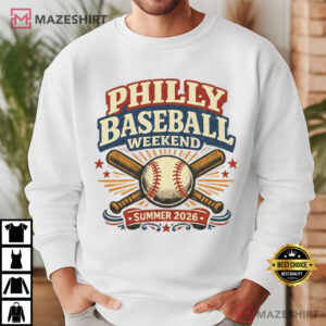 Philly Baseball Weekend Vintage Summer 2026 T Shirt (1)