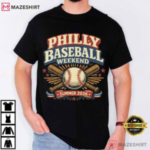 Philly Baseball Weekend Vintage Summer 2026 T Shirt (2)
