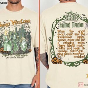 Ghost Welcome Haunted Mansion Vintage Disney Halloween T Shirt (2)