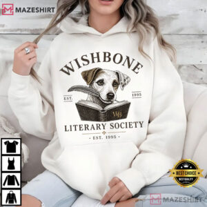Wishbone Dog Vintage Literary Society Book Lover T Shirt (4)