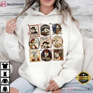 Wishbone Literary Society Dog Jack Russell Bookworm T Shirt (2)