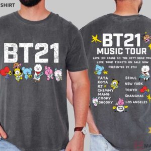 BT21 BTS Music Tour Fan Gift T Shirt (1)