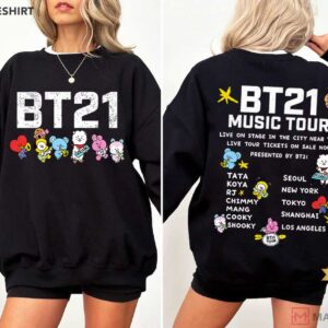 BT21 BTS Music Tour Fan Gift T Shirt (2)
