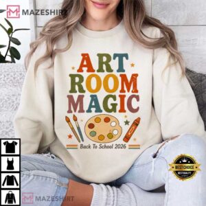 Art Room Magic Teacher Back To School 2026 Classroom T Shirt (2)