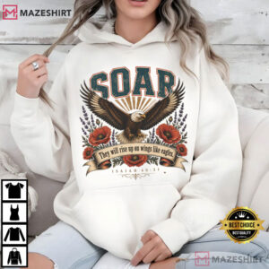 Soar Christian Isaiah 4031 Wings Like Eagles Vintage Faith T Shirt (4)