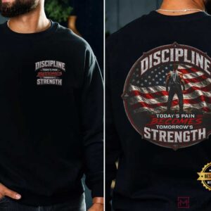 Today's Pain Tomorrow's Strength Discipline Gym Fitness Motivation T Shirt (4)