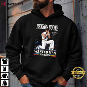 Benson Boone Tour 2026 Wanted Man Concert Pop Music T Shirt (4)