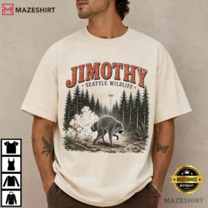 Jimothy Raccoon Viral Seattle Funny Round King T Shirt (2)