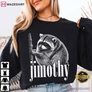 Jimothy Raccoon Hand Drawn Wildlife Cute T Shirt (2)