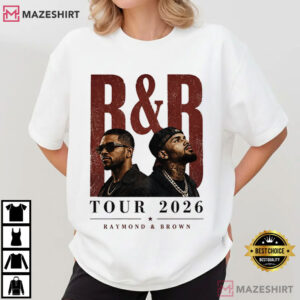 Usher Raymond And Chris Brown RnB Tour 2026 Concert T Shirt (4)