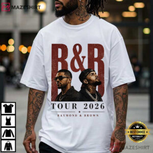 Usher Raymond And Chris Brown RnB Tour 2026 Concert T Shirt (1)