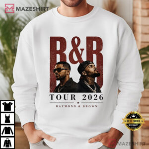 Usher Raymond And Chris Brown RnB Tour 2026 Concert T Shirt (2)