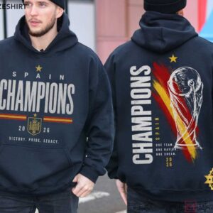 Spain 2026 Champions Soccer Vintage Football Fan T Shirt (4)