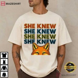 She Knew Fox Raise Awareness Church Accountability Faith Justice T Shirt (1)