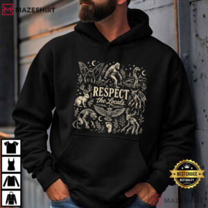 Respect The Locals Cryptid Lover Nessie Lover Gift T Shirt (4)